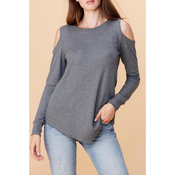 cold shoulder thermal top